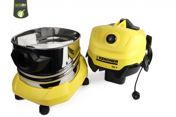 Comment remplcaer le Sac Karcher WD4 Prenium 