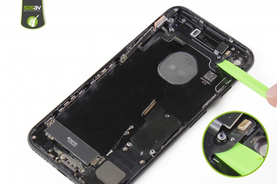 Guide photos remplacement nappe power, vibreur, volume, flash et micro externe iPhone 7 (Etape 44 - image 2)