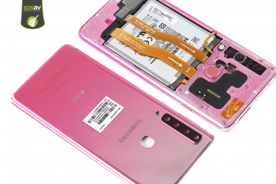 Guide photos remplacement haut-parleur interne Galaxy A9 (2018) (Etape 6 - image 1)
