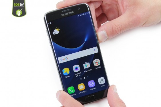 Guide photos remplacement antenne gps Samsung Galaxy S7 Edge (Etape 1 - image 1)