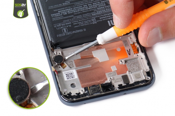 Guide photos remplacement vibreur Redmi Note 8T (Etape 20 - image 1)