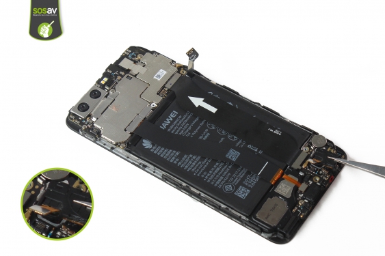 Guide photos remplacement connecteur de charge Huawei P10 (Etape 14 - image 2)