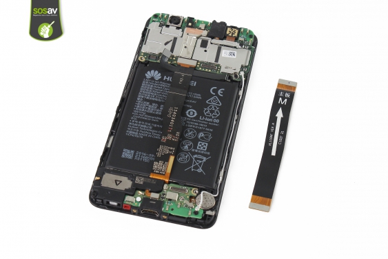 Guide photos remplacement nappe de liaison connecteur de charge Huawei Nova (Etape 16 - image 2)