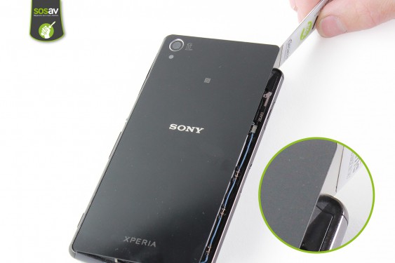 Guide photos remplacement antenne bluetooth (row 4) Xperia Z3 (Etape 7 - image 4)