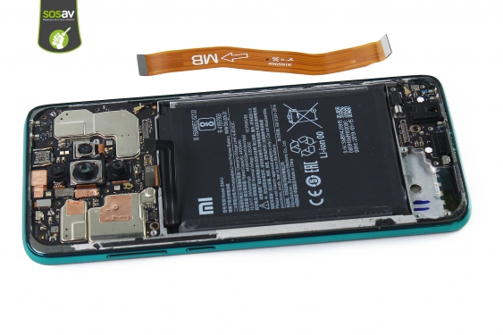 Guide photos remplacement nappe de liaison connecteur de charge Redmi Note 8 Pro (Etape 19 - image 1)