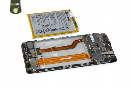 Guide photos remplacement nappe de liaison connecteur de charge Huawei P9 (Etape 16 - image 1)