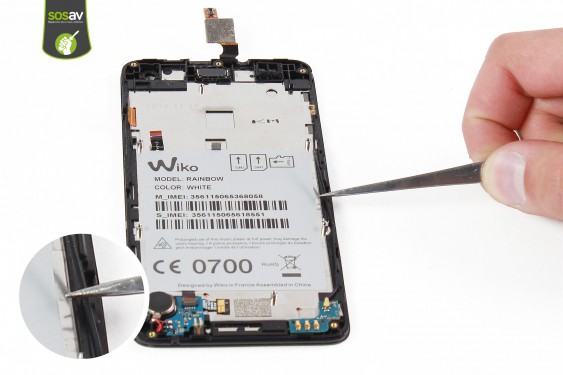 Guide photos remplacement câble d'interconnexion gsm Wiko Rainbow 4G (Etape 17 - image 1)