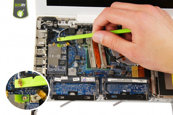 Guide photos remplacement connecteur d'alimentation magsafe Macbook Core 2 Duo (A1181 / EMC2200) (Etape 10 - image 3)