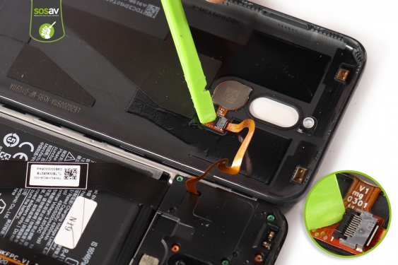 Guide photos remplacement nappe de liaison connecteur de charge Xiaomi Redmi 8 (Etape 7 - image 1)