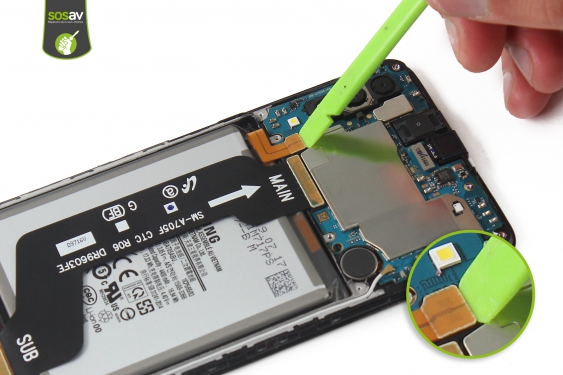 Guide photos remplacement connecteur de charge Galaxy A70 (Etape 11 - image 1)