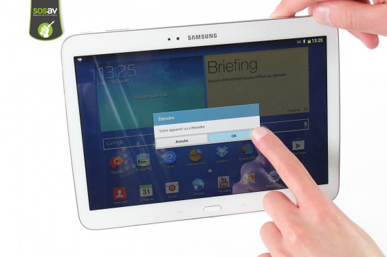 Guide photos remplacement capteur de luminosité Galaxy Tab 3 10.1 (Etape 1 - image 3)