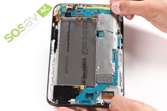 Guide photos remplacement nappe de liaison de l'écran lcd Samsung Galaxy Tab 2 7" (Etape 17 - image 1)