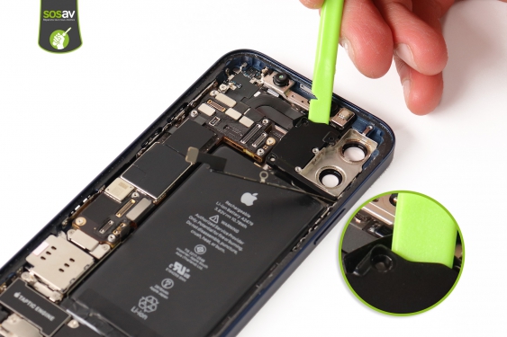 Guide photos remplacement nappe flash & micro secondaire iPhone 12 (Etape 16 - image 2)