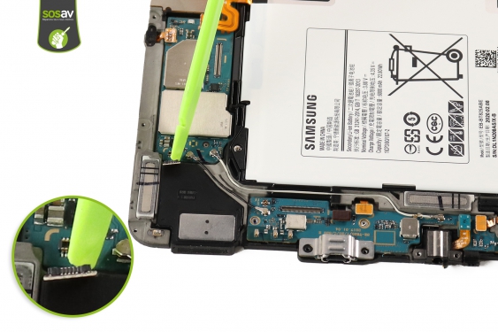 Guide photos remplacement haut-parleur bas gauche Galaxy Tab S3 9.7 (Etape 16 - image 2)