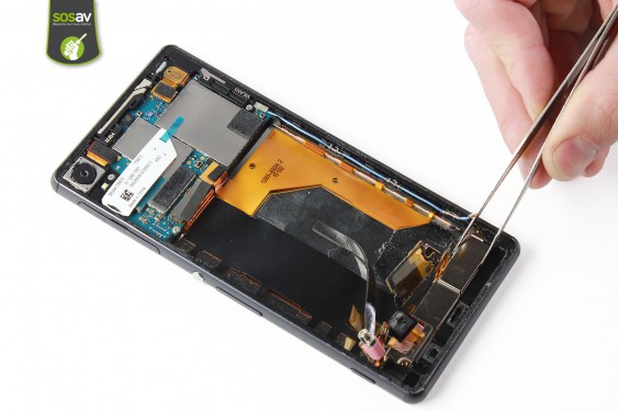 Guide photos remplacement nappe power / volume / micro Xperia Z3 (Etape 27 - image 2)