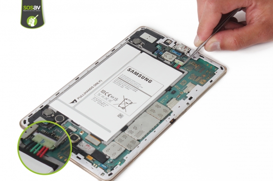 Guide photos remplacement prise jack et haut-parleur externe Galaxy Tab S 8.4 (Etape 9 - image 1)