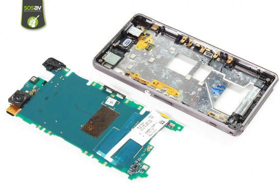 Guide photos remplacement nappe power / volume Xperia Z1 Compact (Etape 33 - image 3)