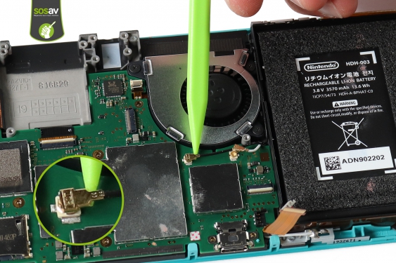 Guide photos remplacement antenne wifi supérieure Nintendo Switch Lite (Etape 17 - image 3)