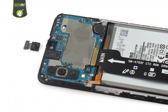 Guide photos remplacement haut-parleur interne Galaxy A70 (Etape 13 - image 1)