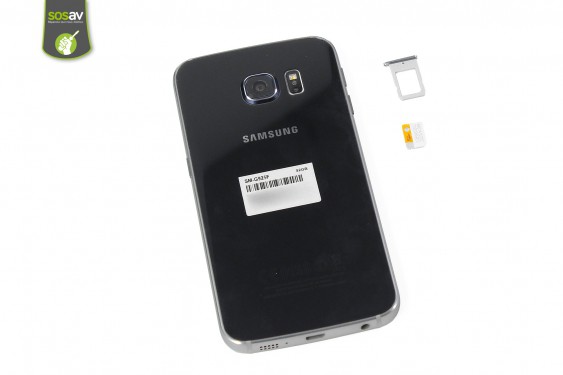 Guide photos remplacement carte sim Samsung Galaxy S6 Edge (Etape 4 - image 1)