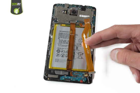 Guide photos remplacement nappe de liaison du connecteur de charge Huawei Mate 8 (Etape 14 - image 1)