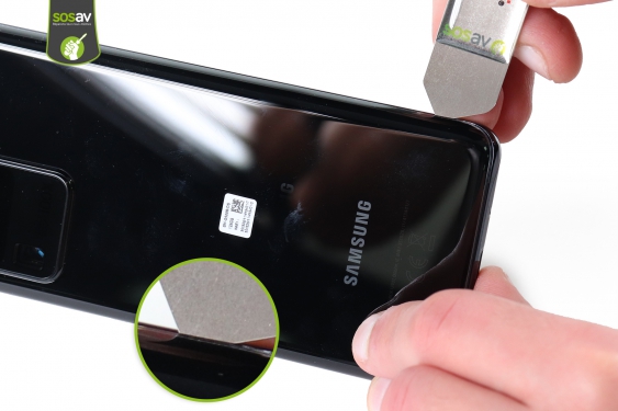 Guide photos remplacement vitre arrière & micro secondaire Galaxy S20 Ultra (Etape 5 - image 1)