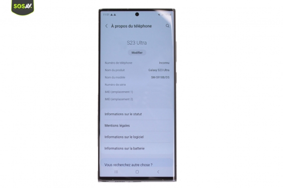 Guide photos remplacement batterie Galaxy S23 Ultra (Etape 1 - image 1)