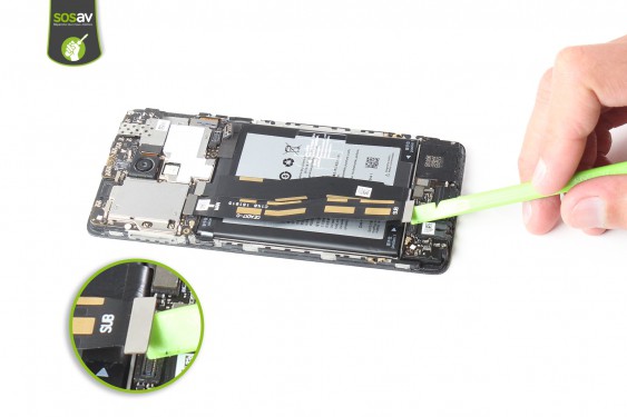Guide photos remplacement nappe de liaison du connecteur de charge OnePlus 3 (Etape 11 - image 4)
