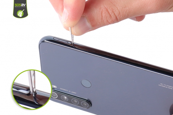 Guide photos remplacement tiroir sim & sd Redmi Note 8T (Etape 2 - image 2)