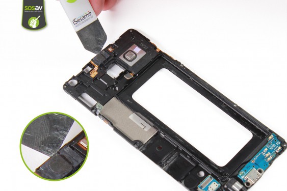 Guide photos remplacement haut-parleur interne Samsung Galaxy A7 (Etape 33 - image 2)