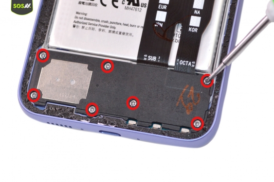 Guide photos remplacement connecteur de charge Galaxy A34 (Etape 7 - image 1)
