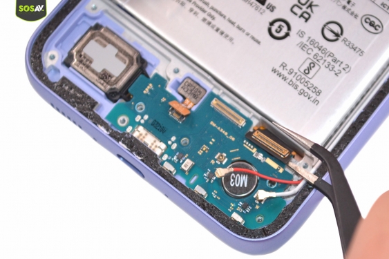 Guide photos remplacement connecteur de charge Galaxy A34 (Etape 9 - image 3)