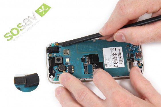 Guide photos remplacement lecteur de carte sim/sd Samsung Galaxy S4 mini (Etape 19 - image 1)