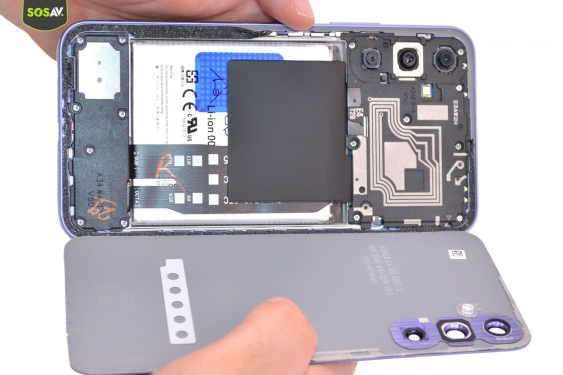 Guide photos remplacement vitre arrière Galaxy A34 (Etape 4 - image 3)