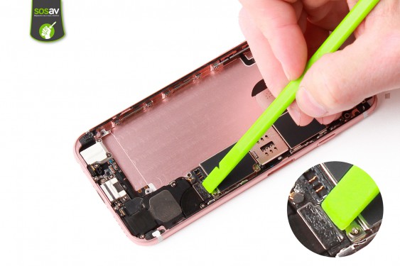 Guide photos remplacement nappe power, vibreur, volume, flash et micro externe iPhone 6S (Etape 27 - image 1)