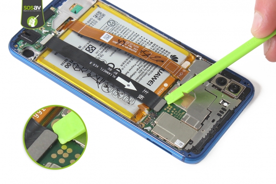 Guide photos remplacement nappe connecteur de charge Huawei P20 Lite (Etape 10 - image 1)