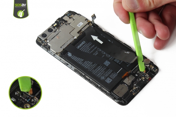 Guide photos remplacement connecteur de charge Huawei P10 (Etape 17 - image 2)