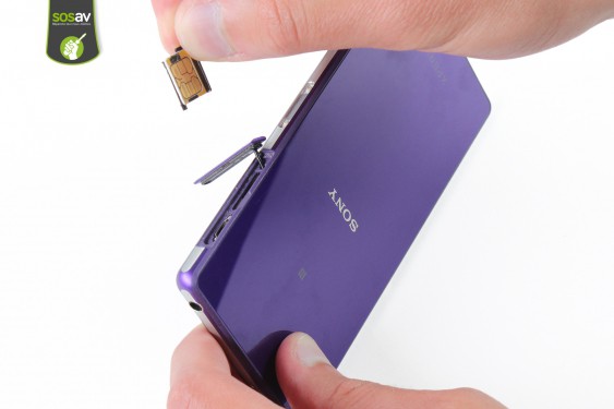 Guide photos remplacement carte sim Xperia Z2 (Etape 3 - image 3)