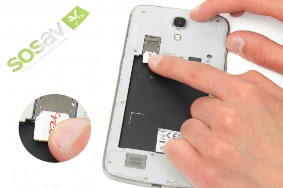 Guide photos remplacement carte sim Samsung Galaxy Mega (Etape 5 - image 2)