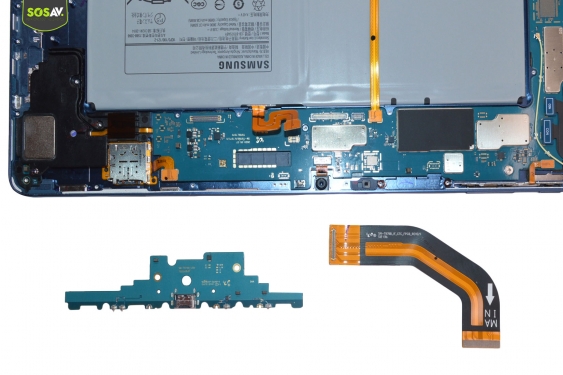 Guide photos remplacement connecteur de charge Galaxy Tab s7+ (Etape 10 - image 2)