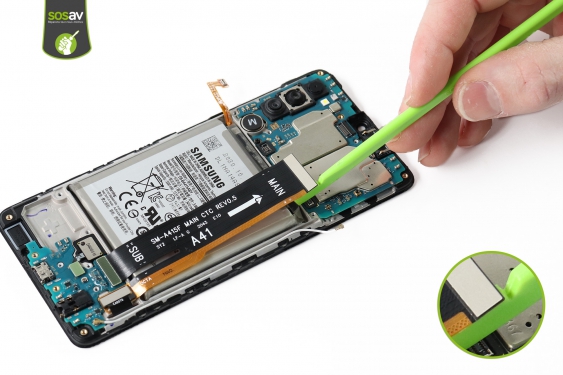 Guide photos remplacement vibreur Galaxy A41 (Etape 13 - image 4)