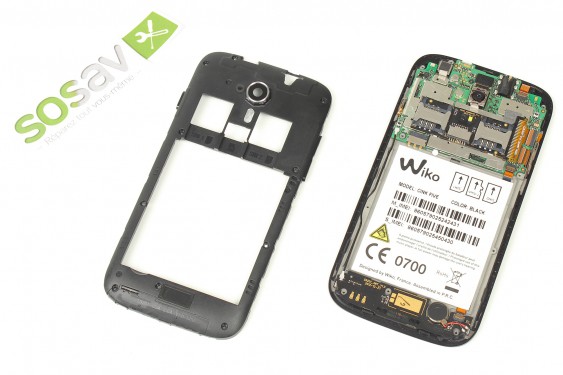 Guide photos remplacement lecteur sim et lecteur micro sd Wiko Cink Five (Etape 8 - image 3)