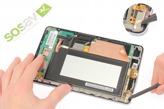 Guide photos remplacement connecteur de charge Nexus 7 1ère Génération (Etape 10 - image 2)