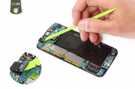 Guide photos remplacement connecteur de charge Samsung Galaxy S6 (Etape 11 - image 2)