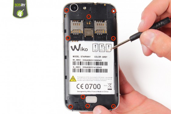 Guide photos remplacement connecteur de charge Wiko Stairway (Etape 8 - image 1)