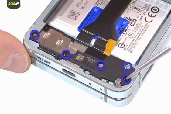 Guide photos remplacement batteries Galaxy Z Flip5 (Etape 10 - image 1)