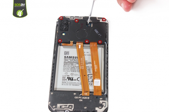 Guide photos remplacement batterie Galaxy A20e (Etape 9 - image 1)