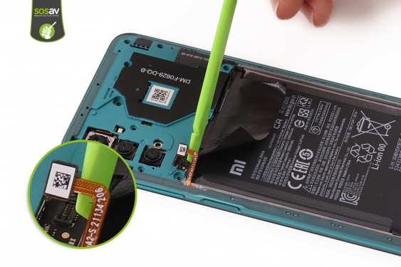 Guide photos remplacement nappe power Redmi Note 10 5G (Etape 8 - image 3)