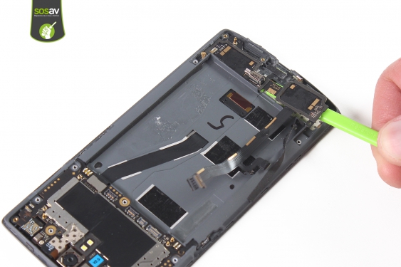 Guide photos remplacement nappe haut-parleur, micro & antenne OnePlus One (Etape 20 - image 2)