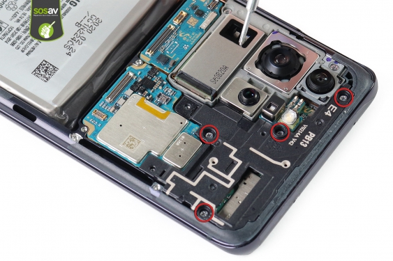 Guide photos remplacement haut-parleur interne Galaxy S20 Ultra (Etape 13 - image 1)